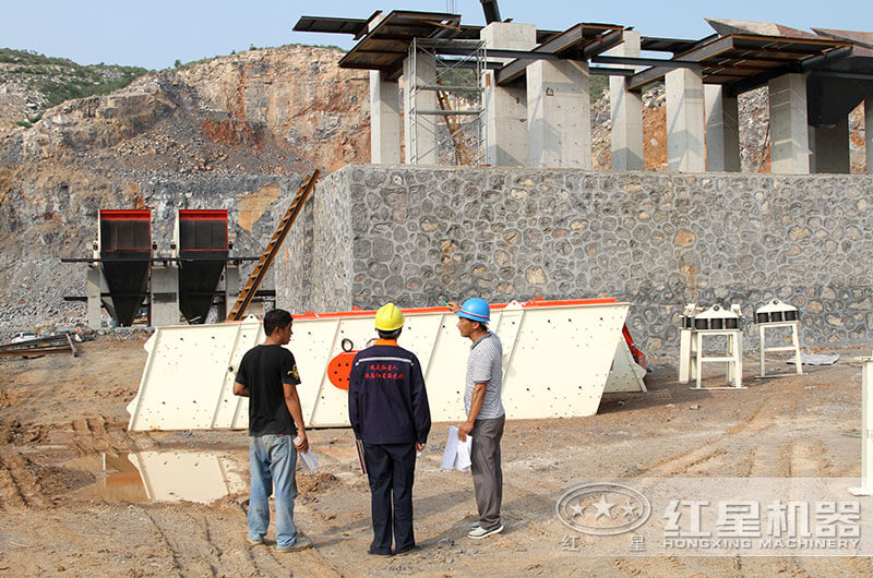 红星工作人员到场指导安装石灰石ku游登录平台